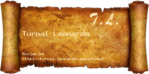 Turnai Leonarda névjegykártya